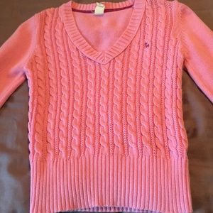Girls pink sweater